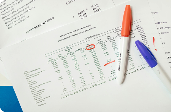 Documents and pens
